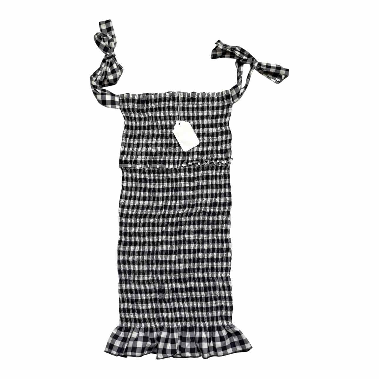 Shirred Gingham Mini Dress – Owl Tree Kids